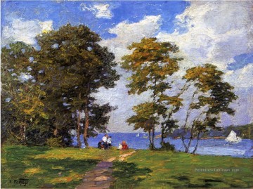  Edward Galerie - Paysage au bord de la mer aka Le pique nique paysage plage Edward Henry Potthast